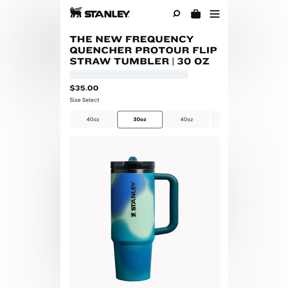 Stanley Gradient Blue and Green Tumbler